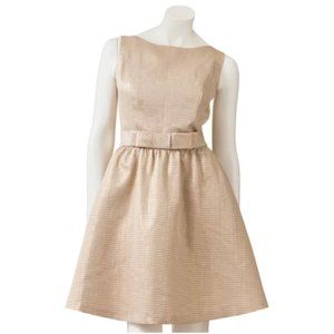 Lauren Conrad Gold Sparkly Foil Dress